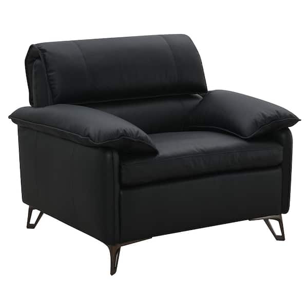 Acme Furniture Eilene Black Leather Arm Chair