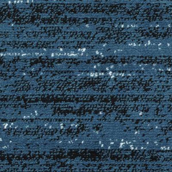 Luxor Abstract Blue & Black Synthetic Area Rug, 5'2" x 7'2"