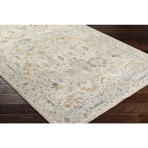 Dresden Gray/Blue 2 ft. x 7 ft. Oriental Indoor Runner