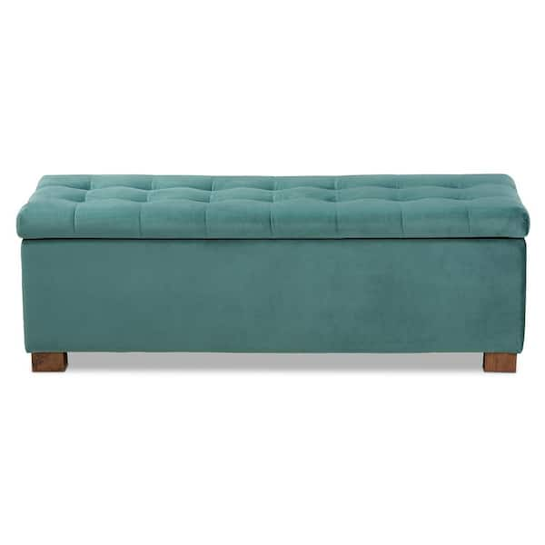 Baxton studio roanoke storage shop ottoman bench