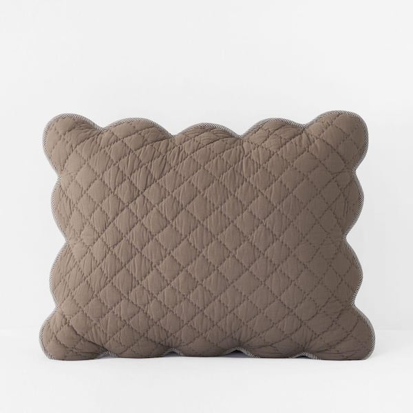 Company Cotton Scallop Pinecone Patchwork Quilt Cotton King Sham