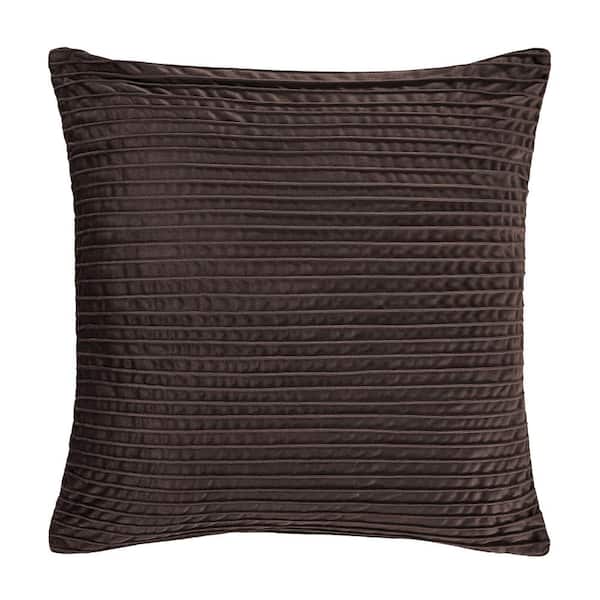 Unbranded Toulhouse Straight Mink Polyester 20 in. Square Decorative Throw Pillow Cover 20 x 20 in.