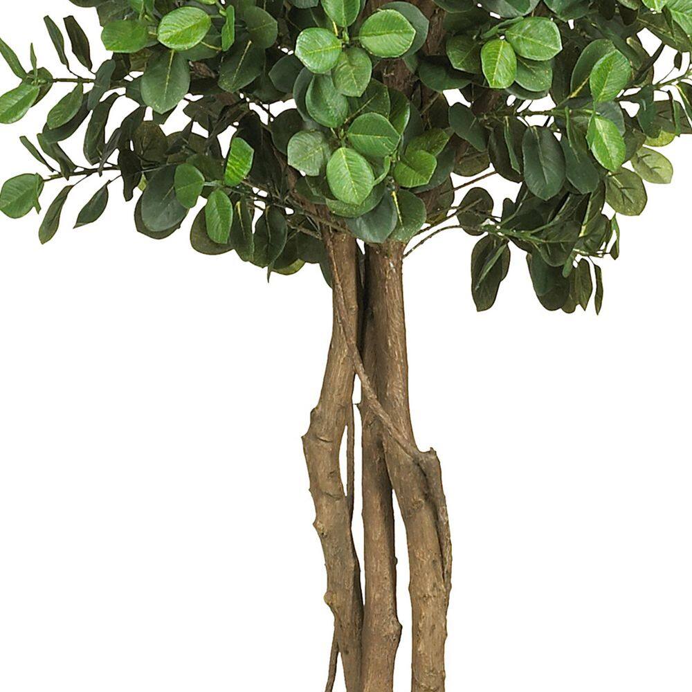 Eucalyptus Inspired Silk Double Ball Topiary, 5.5ft Greenery