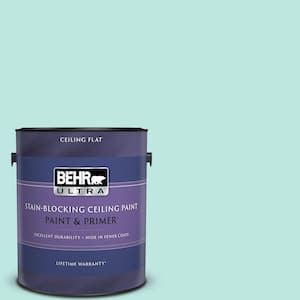 1 gal. #490A-2 Cool Jazz Ceiling Flat Interior Paint and Primer
