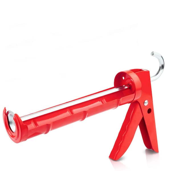 10:1 Power Ratio Caulk Gun, Heavy Duty Steel Construction, Drip-Free Control, Ergonomic Handle, 1-Piece