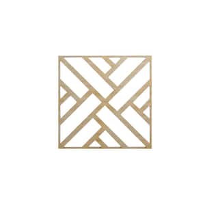 23 3/8 in. x 23 3/8 in. x 1/4 in. Hickory Large Killeen Decorative Fretwork Wood Wall Panels (20-Pack)
