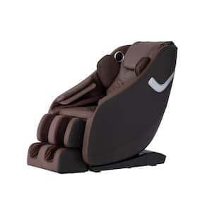 Therapy Series Brown Multi-Therapy Programming and Bluetooth Fitness and Wellness Zero Gravity Massage Chair