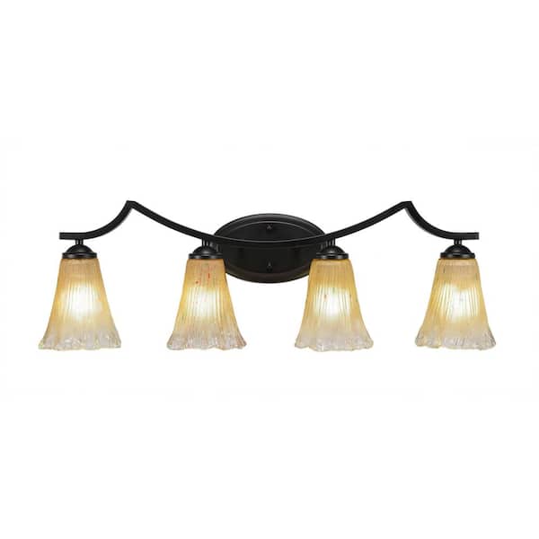 Unbranded Cleveland 7 in. 1-Light Matte Black Vanity Light