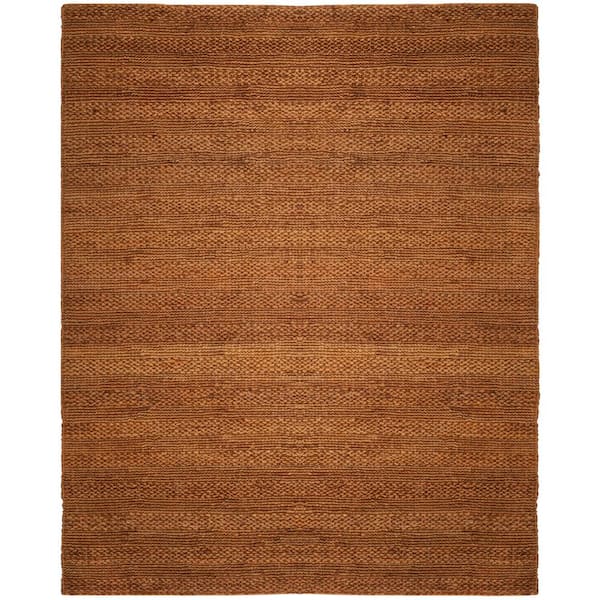Natural Fiber 10 ft. x 14 ft. Gold Solid Color Area Rug