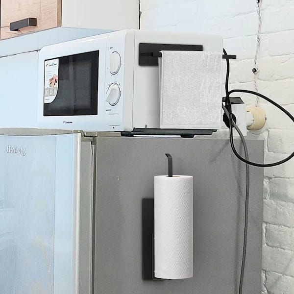 Toilet Paper Towel Holder with Magnetic for Fridge, Bathroom, Pantry, RV and Kitchen Storage (1-Pack)
