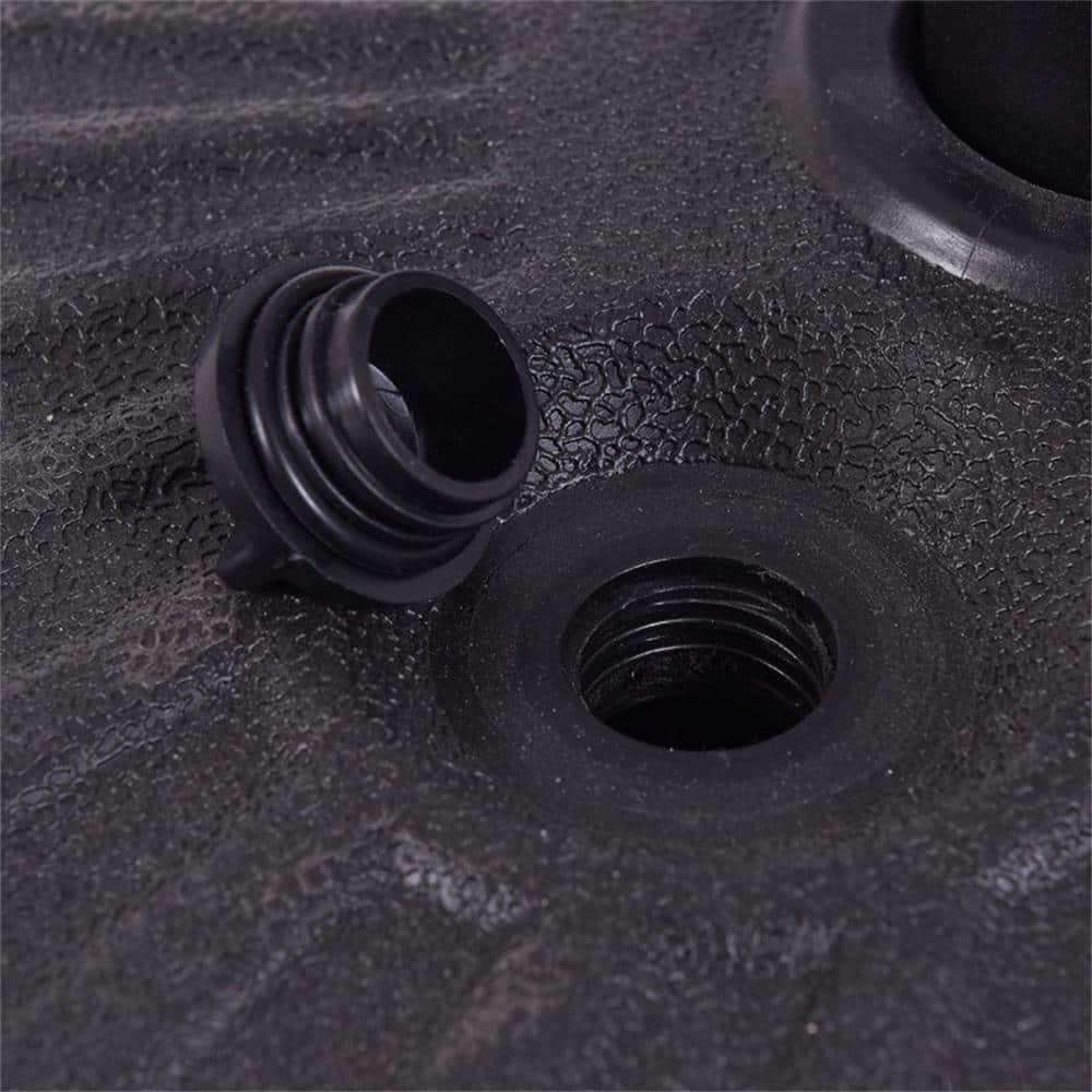 20'' Black Steel and HDPE Round Water Filled Umbrella Base
