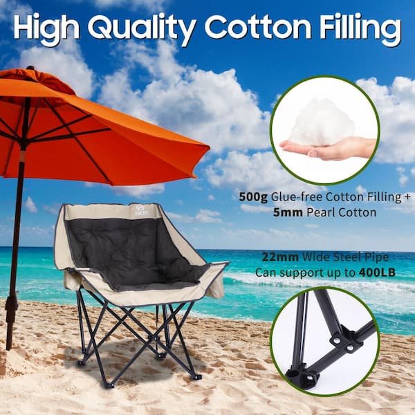 Camping Chairs Pack Folding Camping Chair Oversized Heavy Duty