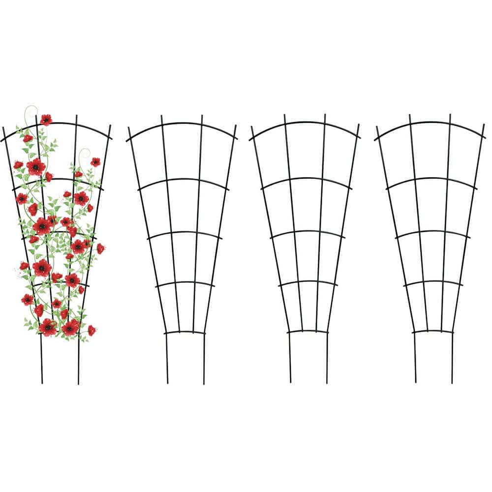 4 Pack 23 Indoor Plant Trellis for Potted Plants Climbing, Outdoor Metal 