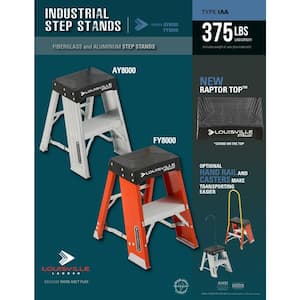 2 ft. Aluminum Step Stand with 300 lb. Load Capacity Type IA Duty Rating