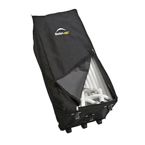 1 ft. W x 3 ft. D Store-IT Canopy Rolling Storage Black Bag with Heavy-Duty Nylon Fabric and Heavy-Duty Wheels