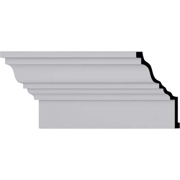 Ekena Millwork 7-1/8 in. x 12-1/8 in. x 94-1/2 in. Polyurethane Fascia Moulding