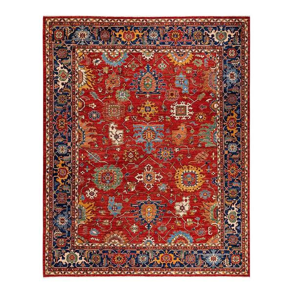 Solo Rugs Red 8 ft. 2 in. x 10 ft. 3 in. Serapi One-of-a-Kind Hand-Knotted Area Rug