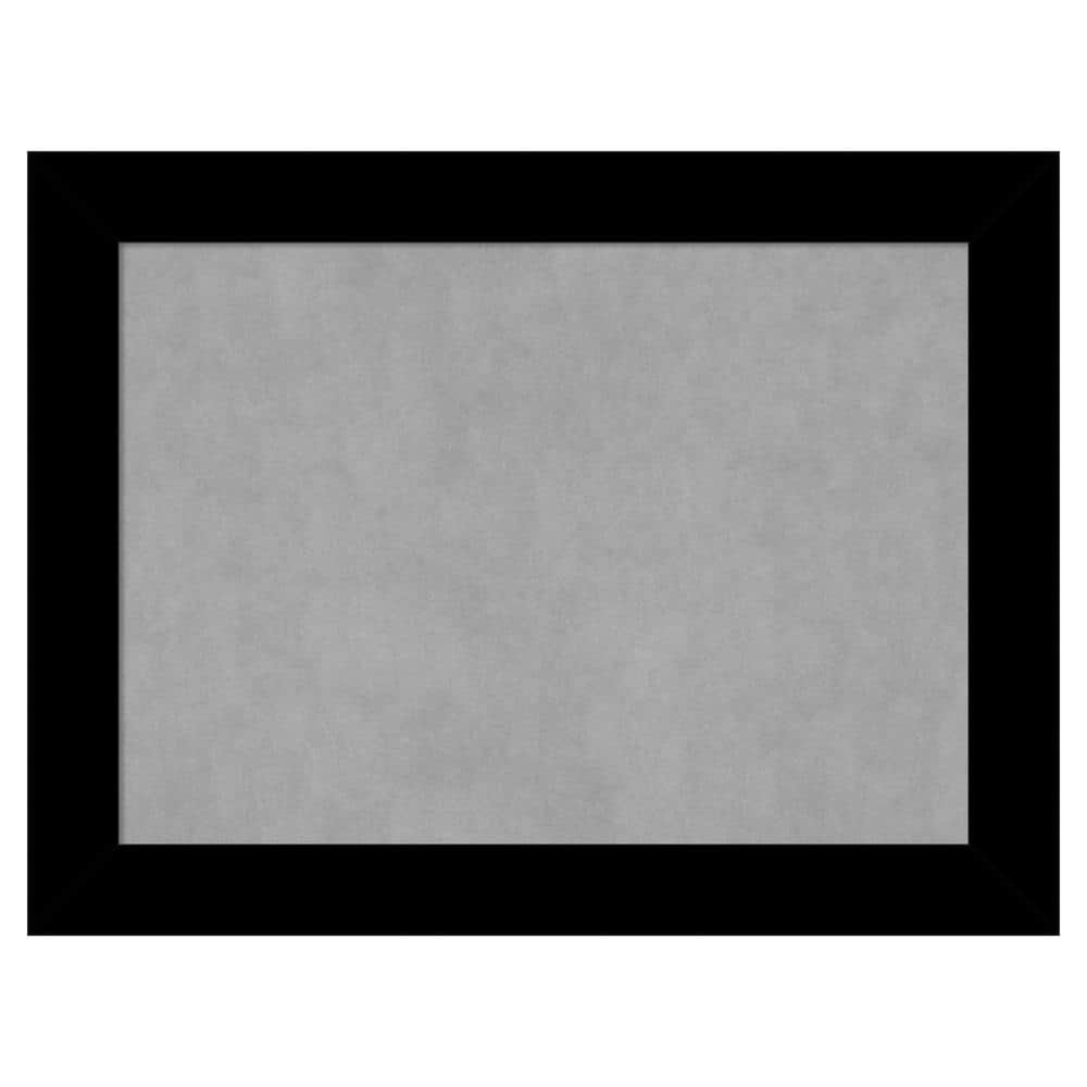 Amanti Art Basic Black 33 in. x 25 in. Magnetic Board, Memo Board ...