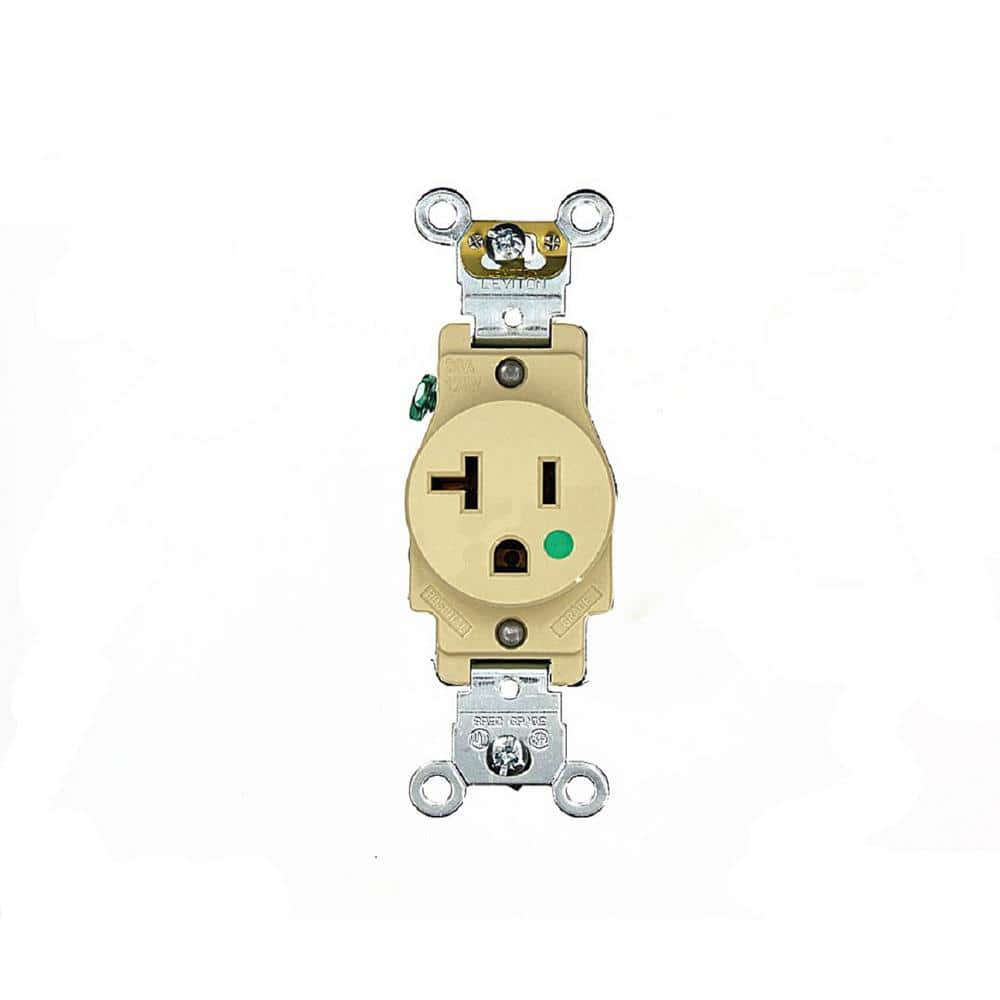 20 Amp 125 V Hospital Grade Single Outlet/Receptacle, Ivory (1-Pack) 8310-I price history on PriceWatchPro