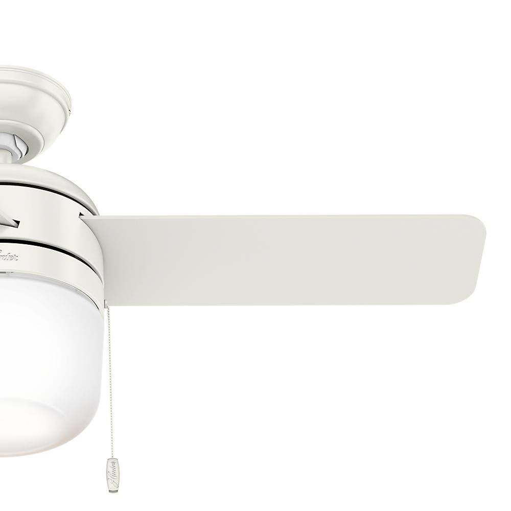 Acumen 42" Fresh White Ceiling Fan with LED Light and Reversible Blades