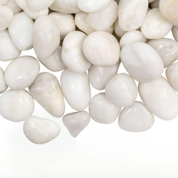 Garden Stone 0.5 cu. ft. Per bag Medium (1.8-2.6 in.) Beige Large Polished River Rocks (1 Bags/Covers 0.5 cu. ft. )