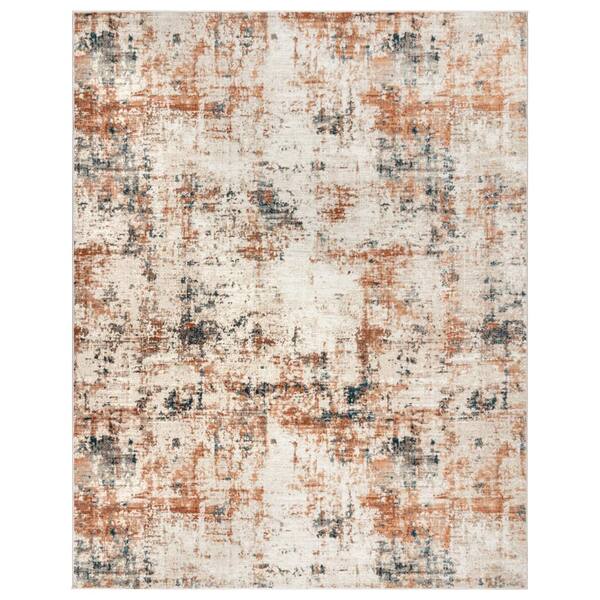 Nourison Jaipur 8 x 10 BRICK Indoor Abstract Handcrafted Area Rug