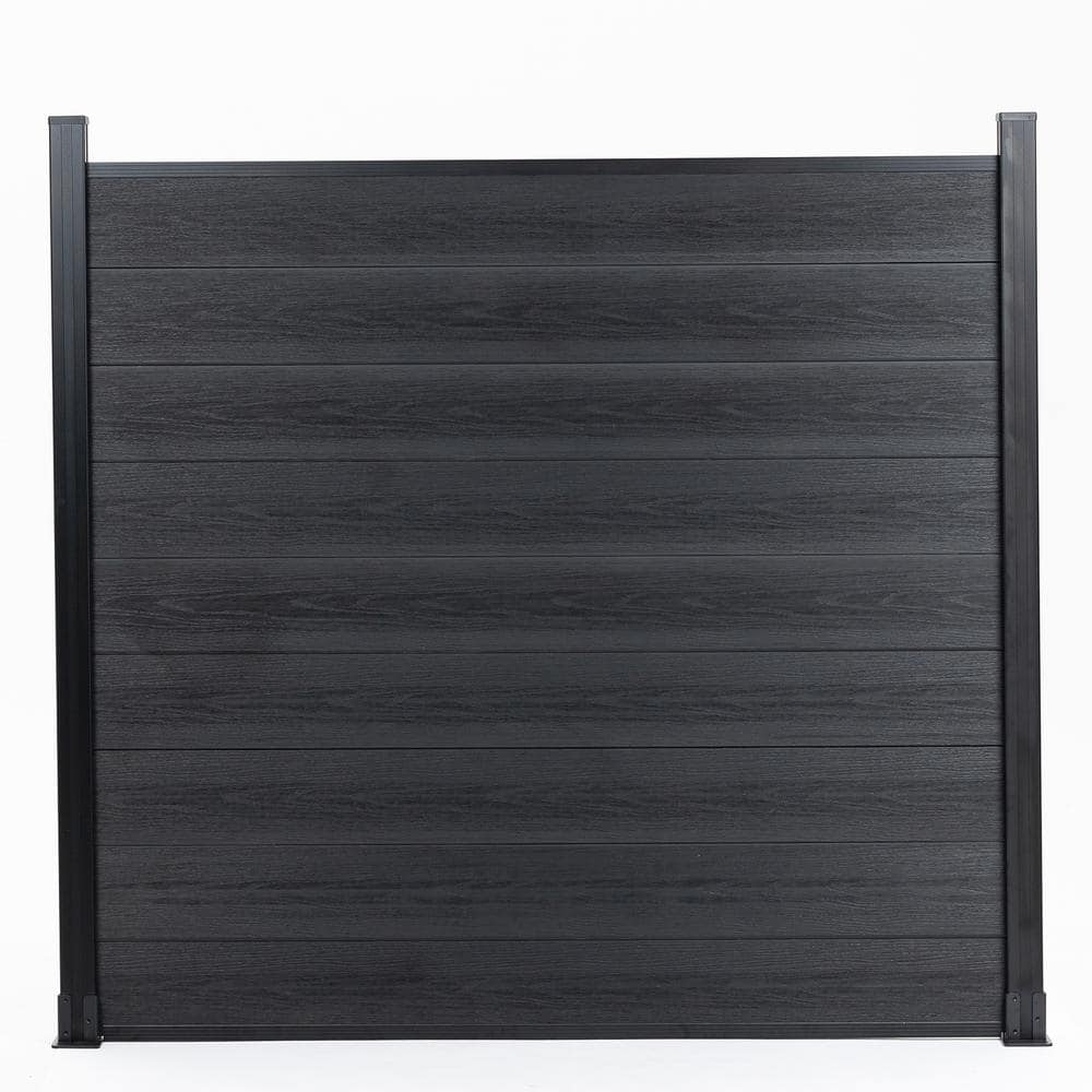 Tunearary 6 ft. x 6 ft. Wood Plastic Composite Garden Fence for Patio