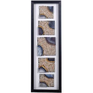 Agate Framed Abstract Wall Art 35.43 in. x 11.81 in.