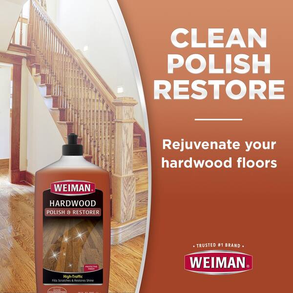 Weiman 32 Oz Hardwood Floor Polish And, How To Refinish Hardwood Floors Home Depot
