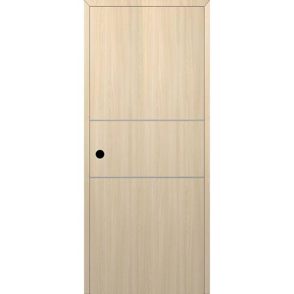 Belldinni Optima 2H DIY-Friendly 24 in. x 96 in. Right-Hand Solid Core Loire Ash Composite Single Prehung Interior Door