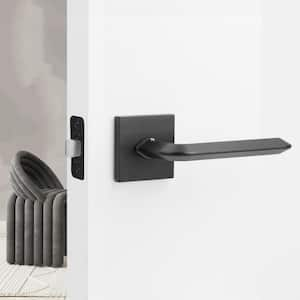 Crosby Matte Black Bed/Bath Modern Door Handle (Privacy - Left Hand)