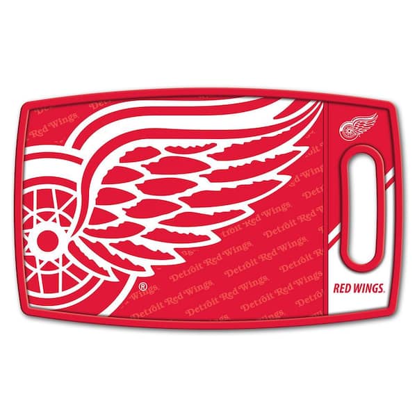 NHL Detroit Red Wings Logo Series Cutting Board 9in x 0.5in- Rectangle- Manufactured Wood and polypropylene