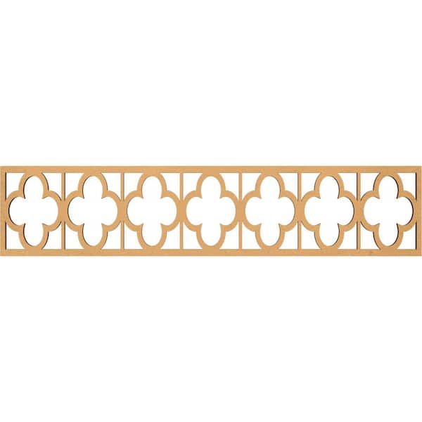 Ekena Millwork Woodall Fretwork 0.375 in. D x 46.75 in. W x 10 in. L MDF Wood Panel Moulding