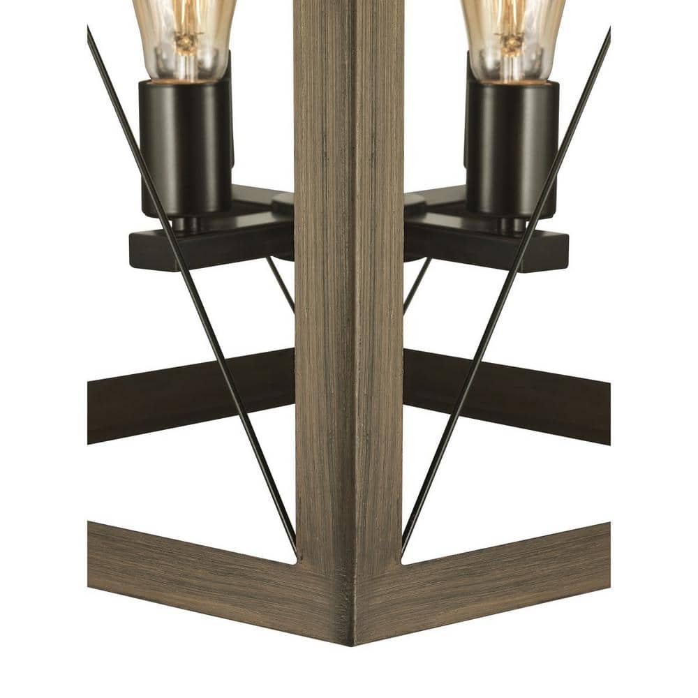 Briarwood Antique Bronze 4-Light Farmhouse Foyer Pendant