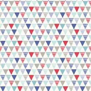 Jester Red/Blue Paper Strippable Wallpaper (Covers 57.26 sq. ft.)
