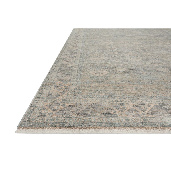 Angela Rose Blake 2 ft. 7 in. x 13 ft. Sky / Beige Transitional Runner Rug