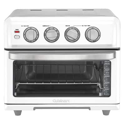 1800-Watt 6-Slice White Toaster Oven and Air Fryer with Grill