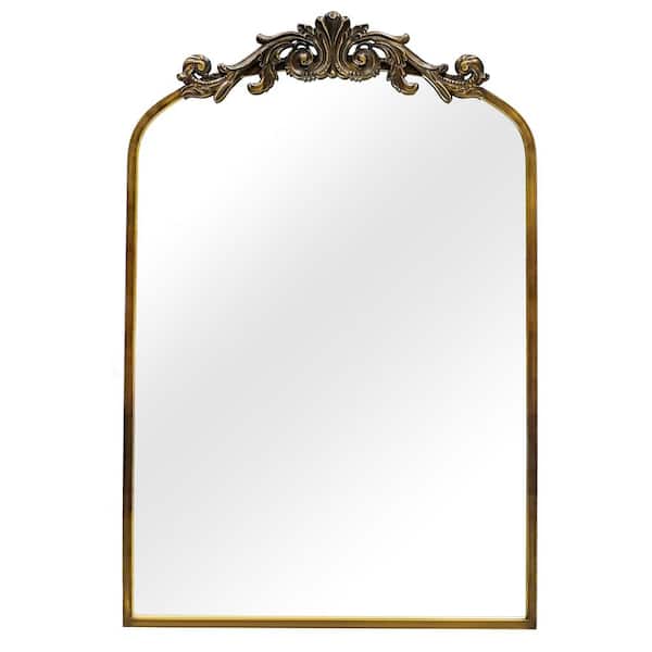 ヴィンテージ鏡 LuxHomez Copper Vintage 24 in. W x 35.8 in. H Arched Metal