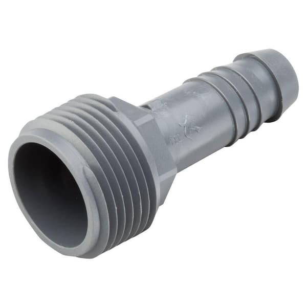 Rain Bird 1/2 in. Barb x 3/4 in. Male Pipe Thread Coupling for Swing Pipe, Gray