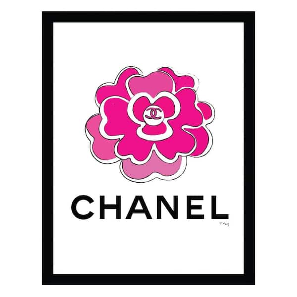 VENICE BEACH Collections Fashion Flower by Fairchild Paris 1-Piece Framed Graphic Print Abstract Poster Art Print 18 in. x 14 in.