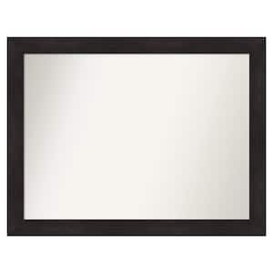 Furniture Espresso 47.75 in. x 36.75 in. Custom Non-Beveled Satin Recycled Polystyrene Bathroom Vanity Wall Mirror