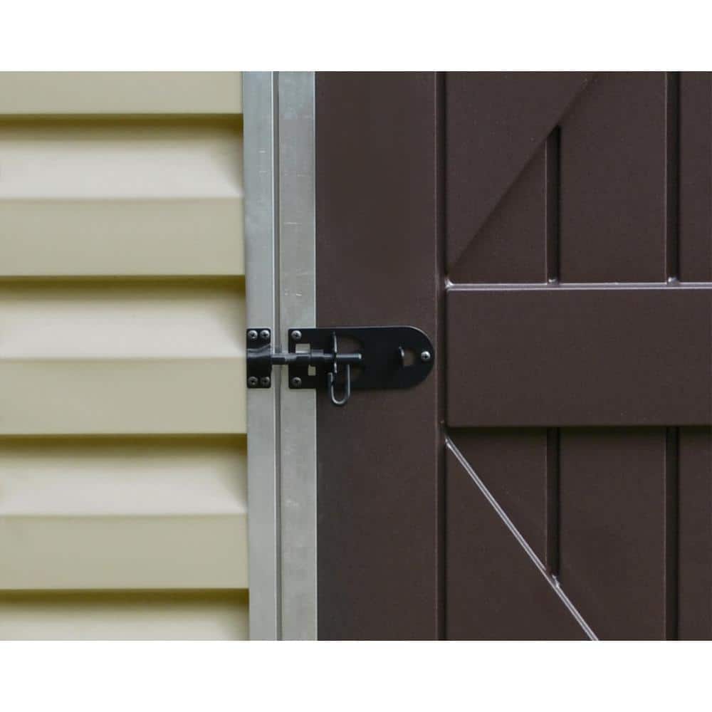 Tan Polycarbonate and Aluminum Outdoor Storage Shed