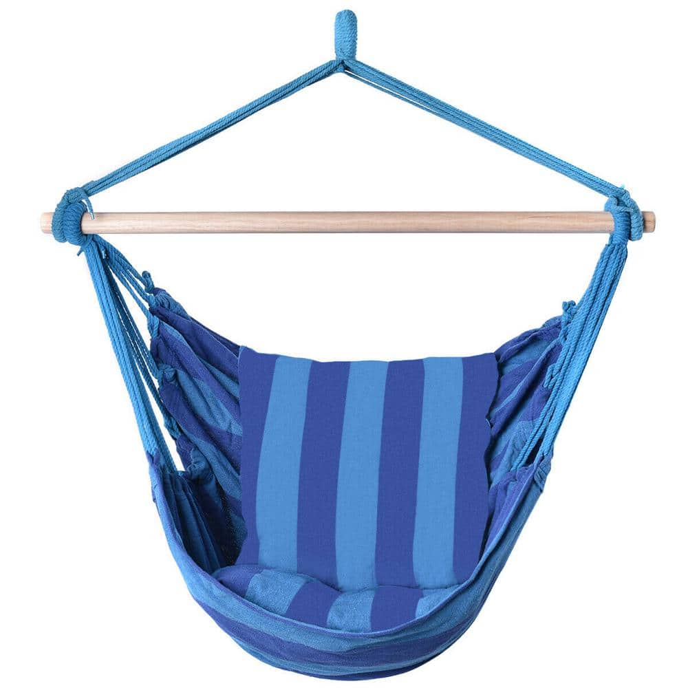 WELLFOR 3.3 ft. Outdoor Porch Yard Hanging Hammock Portable Hammock