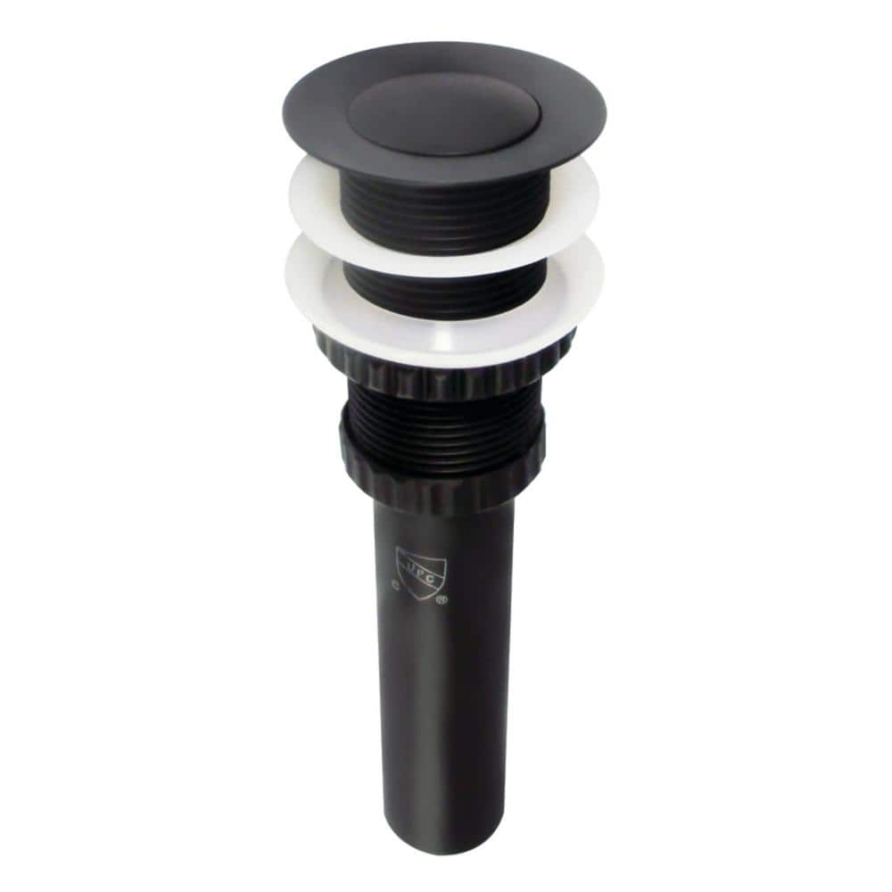 Coronet Push Pop-Up Bathroom Sink Drain in Matte Black without Overflow price history on PriceWatchPro