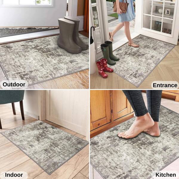 The Sofia Rugs 2x3 Area Rug, Farmhouse Area Rug 2 X 3 Blue Indoor  Distressed/Overdyed Area Rug in the Rugs department at