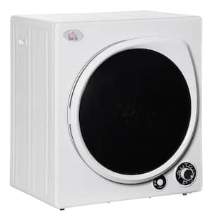 3.22 cu.ft. vented Front Load Portable Electric Dryer in White with 5-Drying Modes and Stainless Steel Tub for Apartment