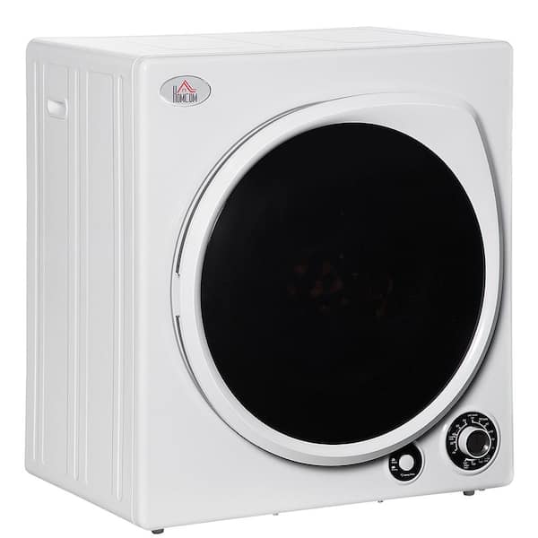 Aoibox 3.22 cu.ft. vented Front Load Portable Electric Dryer in White with 5-Drying Modes and Stainless Steel Tub for Apartment