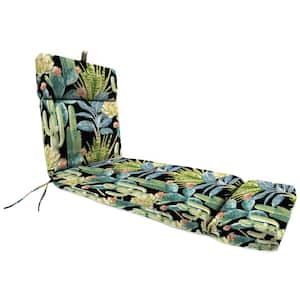 72 in. L x 22 in. W x 3.5 in. T Outdoor Chaise Lounge Cushion in Hatteras Ebony