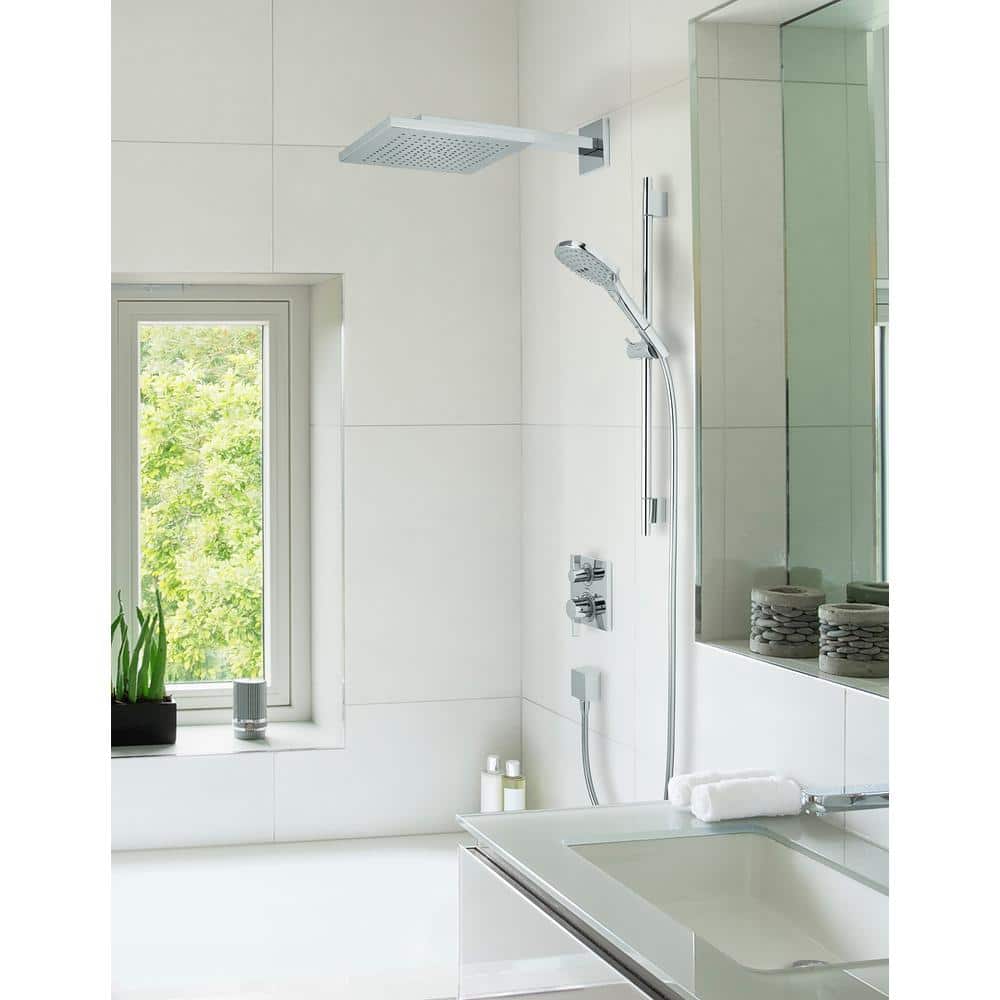 Chrome Adjustable Multi-Head Wall Mounted Shower System