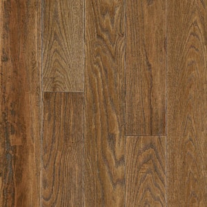 Take Home Sample - American Vintage Wilderness Trek Red Oak 5 in. x 7 in. Scraped Solid Hardwood Flooring